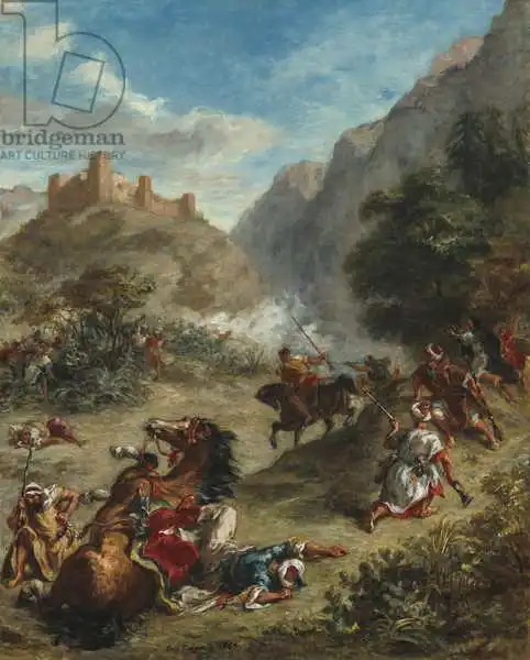 Delacroix, Eugene: Escaramuzas árabes en las montañas