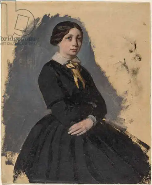 Degas, Edgar: Giovane donna in nero, 1861-5