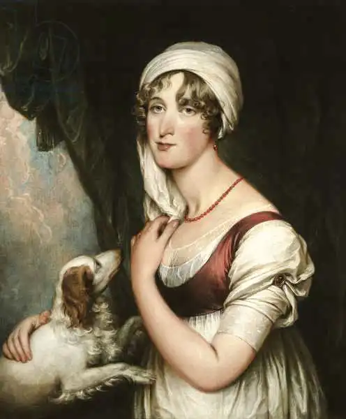 Trumbull, John: Sarah Trumbull with a Spaniel