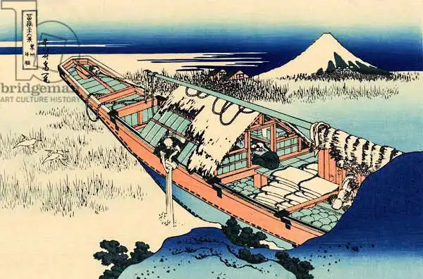 Hokusai, Katsushika: Ushibori in the Hitachi province