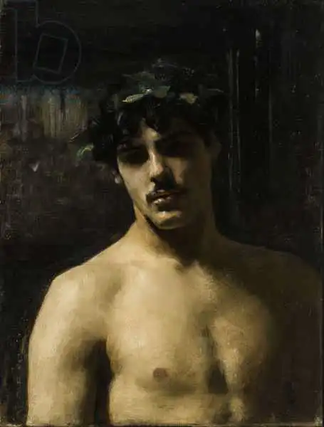 Sargent, John Singer: Man Wearing Laurels