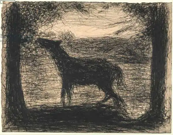 Seurat, Georges: Foal (Le Poulain), 1882-83