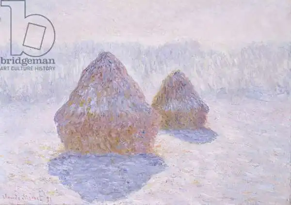 Monet, Claude: Haystacks (Effect of Snow and Sun)