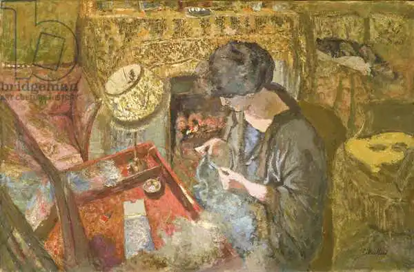Vuillard, Edouard: The Small Drawing-Room: Mme Hessel at Her Sewing Table