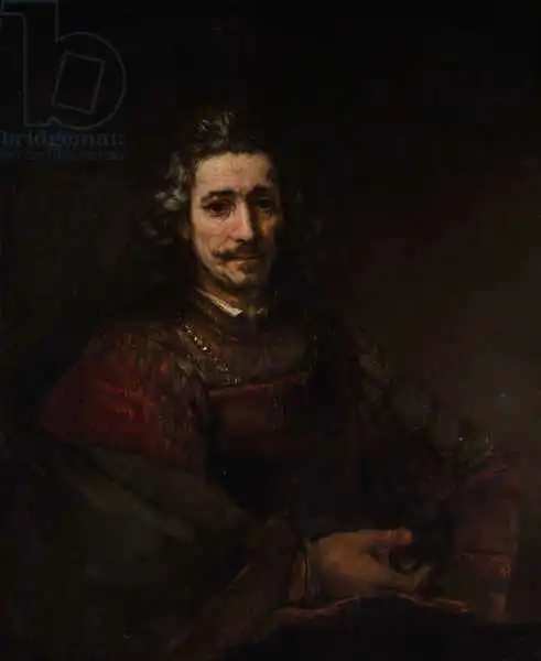 Rembrandt, van Rijn: Man with a Magnifying Glass