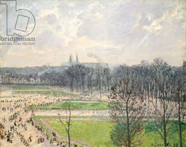 Pissarro, Camille: The Garden of the Tuileries on a Winter Afternoon