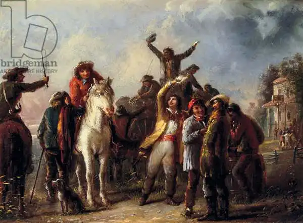 Miller, Alfred Jacob: Election Scene, Catonsville, Baltimore County