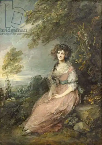 Gainsborough, Thomas: Mrs. Richard Brinsley Sheridan, 1785- 87