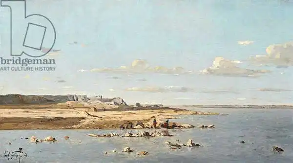 Guigou, Paul Camille: Washerwomen on the Banks of the Durance