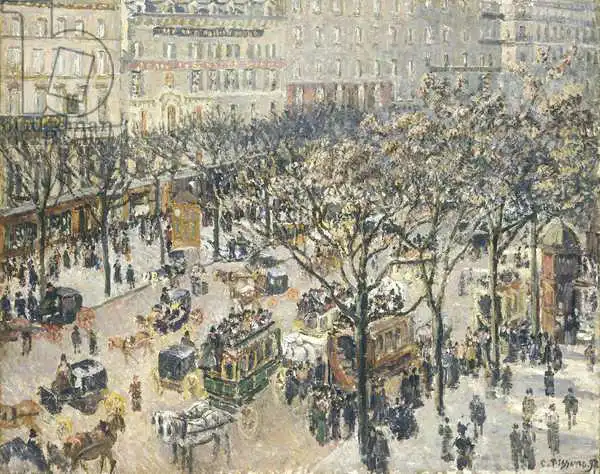 Pissarro, Camille: Boulevard des Italiens, Morning, Sunlight