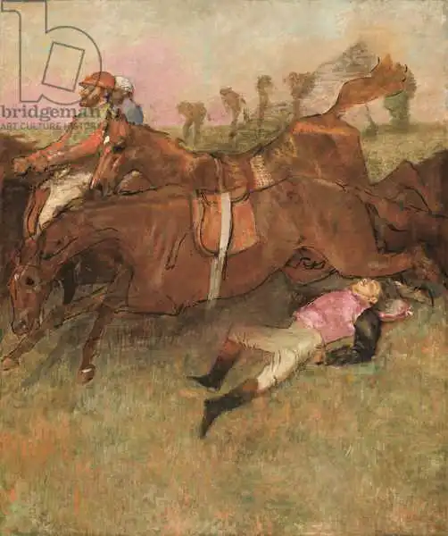 Degas, Edgar: Scena di Steeplechase: Il fantino caduto