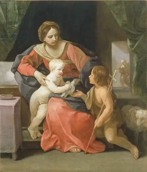 Reni, Guido: Madonna and Child with Saint John the Baptist, 1640-1642