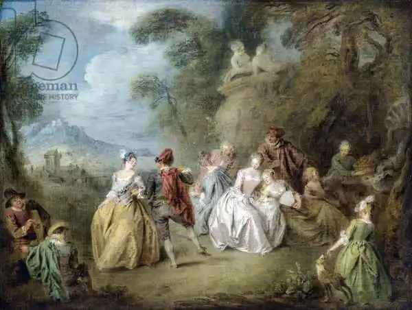 Pater, Jean-Baptiste Joseph: Courtly Scene in a Park, c.1730-35