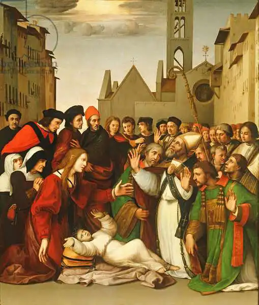 Ghirlandaio, Domenico: St. Zenobius Raising a Boy from the Dead