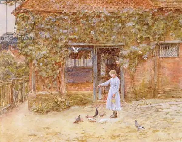 Allingham, Helen: A cottage at Shere