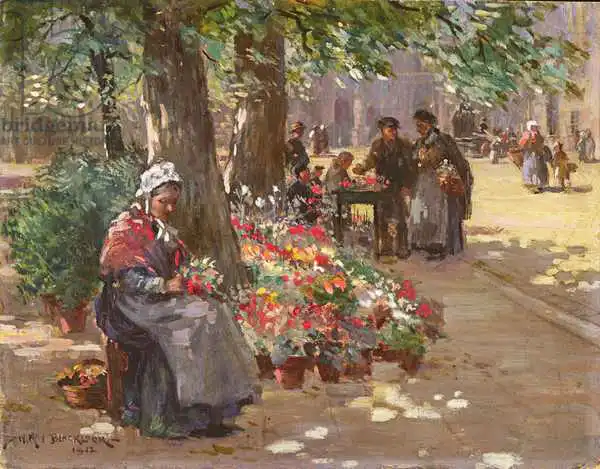 Blacklock, William Kay: The Flower Seller