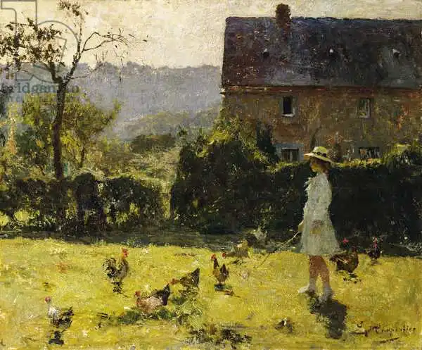 Carpentier, Evariste: By the Farmhouse
