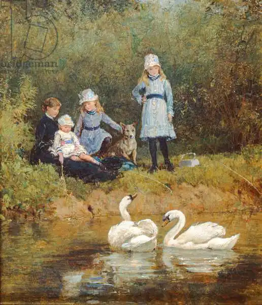 Hardy, Heywood: Watching the Swans