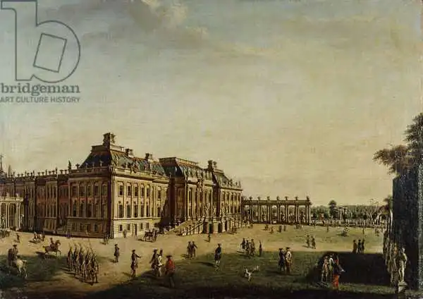 Meyer, Johann Friedrich: Il giardino antistante il castello cittadino