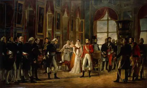 Rouget, Georges: Napoleon receiving the senators and declaring himself emperor, 18th May 1804