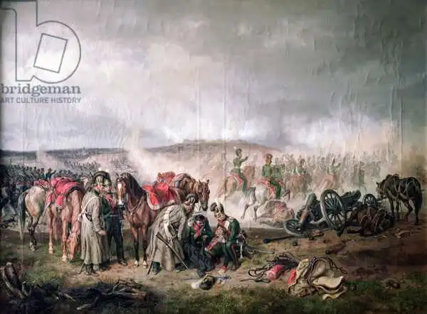 Albrecht, Adam: The death of Count Seinsheim at the Battle of Borodino in 1812