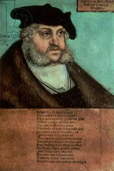 Cranach, Lucas: Federico III il Saggio, Elettore di Sassonia