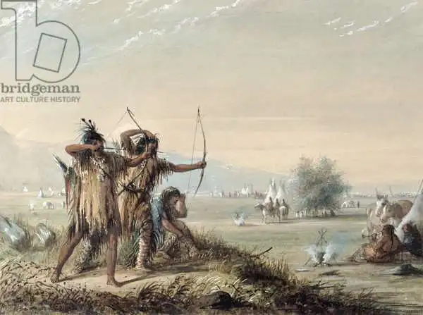 Miller, Alfred Jacob: Snake Indians Testing Bows