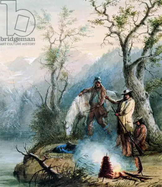 Miller, Alfred Jacob: Roasting the Hump Rib