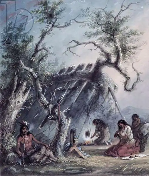 Miller, Alfred Jacob: Indian Lodge