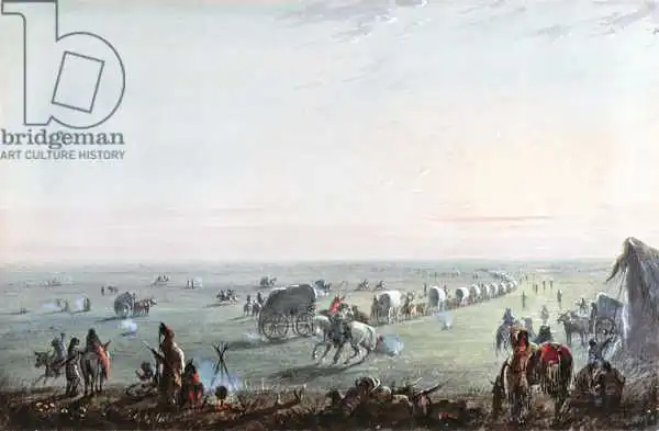 Miller, Alfred Jacob: Breaking Up Camp at Sunrise