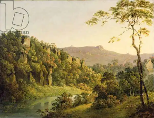 Wright, Joseph: View in Matlock Dale, Looking Towards Black Rock Escarpment, c.1780-5