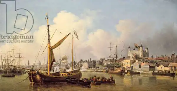 Scott, Samuel: The Thames and the Tower of London supposedly on the King