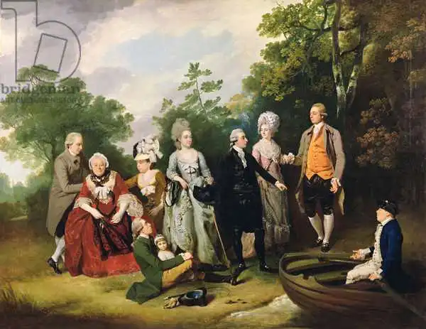 Wheatley, Francis: The Oliver and Ward Families in a Garden