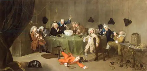 Hogarth, William: A Midnight Modern Conversation