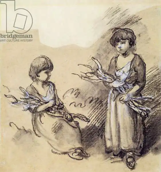 Gainsborough, Thomas: Study of Girls Carrying Faggots