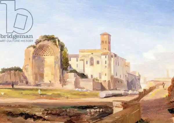 Lear, Edward: The Temple of Venus and Rome, Rome