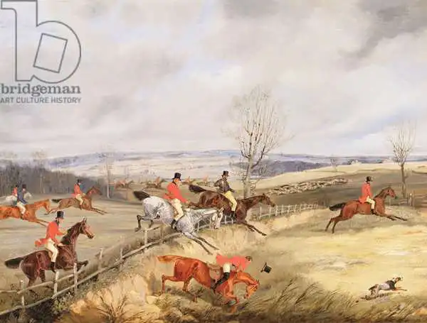 Alken, Henry Thomas: Hunting Scene, Drawing the Cover