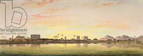 Cooke, William Edward : Pylônes à Karnak, les montagnes thébaines au loin