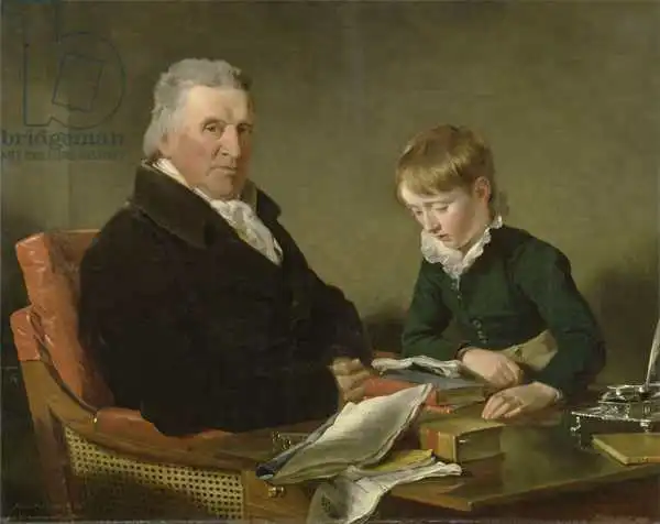 Reinagle, Ramsay Richard: Francis Noel Clarke Mundy and his Grandson, William Mundy