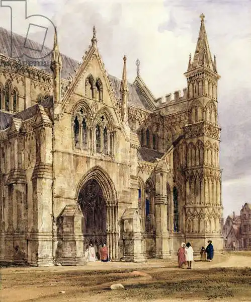 Boys, Thomas Shotter: The North-West Porch of Salisbury Cathedral