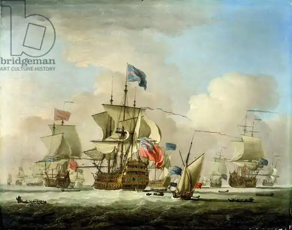 Monamy, Peter: British Men-of-War and a Sloop, c.1720-30