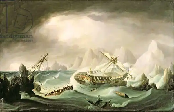 Buttersworth, Thomas: Shipwreck off a Rocky Coast
