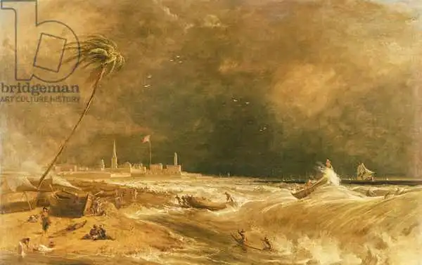 Daniell, William: Madras, or Fort St. George, in the Bay of Bengal - A Squall Passing Off