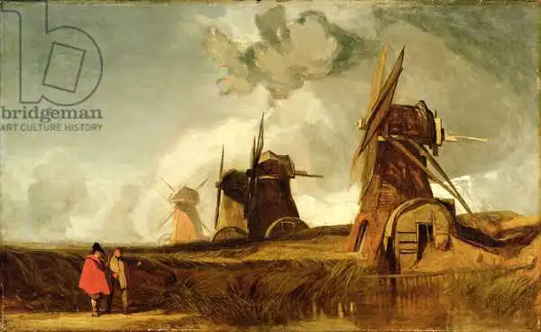 Cotman, John Sell: Drainage Mills in the Fens, Croyland, Lincolnshire, c.1830-40
