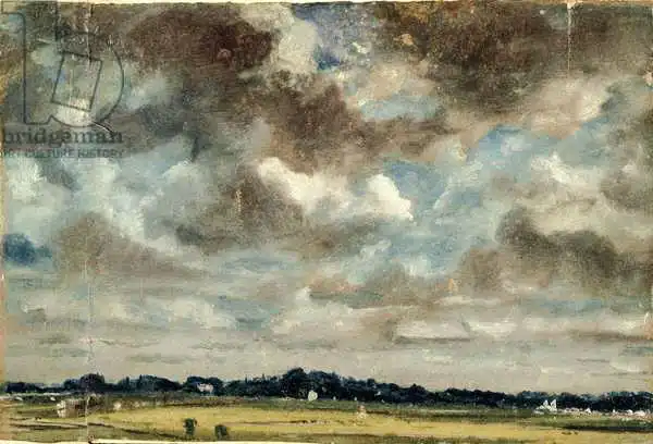 Constable, John: Extensive Landscape with Grey Clouds