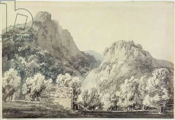 Turner, William: Waterfall at Lodore, Cumberland