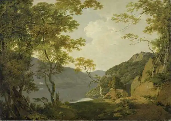 Wright, Joseph: Lake Scene