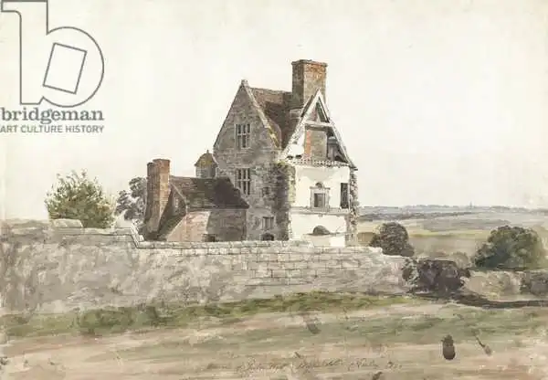 Varley, Cornelius: Remains of Parton Hall, Staffordshire