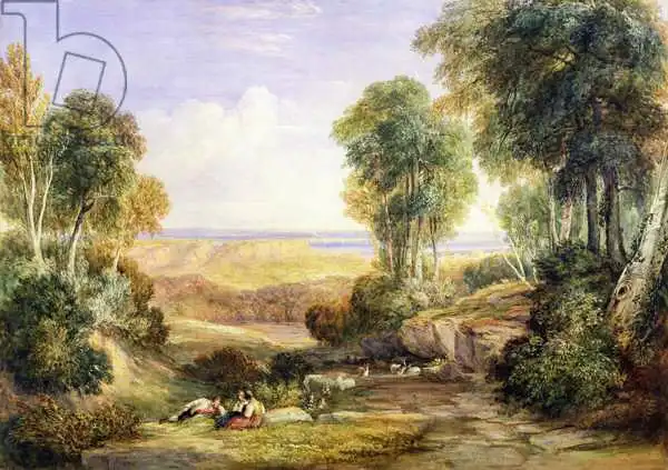 Cox, David: The Junction of the Severn and the Wye with Chepstow in the Distance