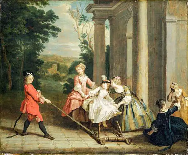 Nollekens, Joseph Francis: Children Playing with a Hobby Horse